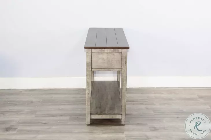 Hillside Hearth Gray Rectangular Sofa Table