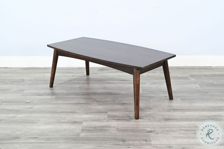 Sagewyn Dark Brown 48" Rectangular Coffee Table