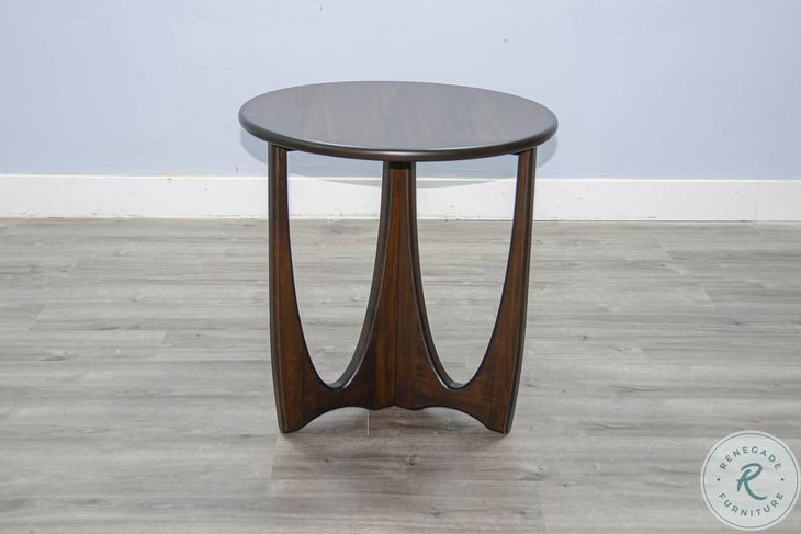 Heritage Horizon Dark Brown Round End Table