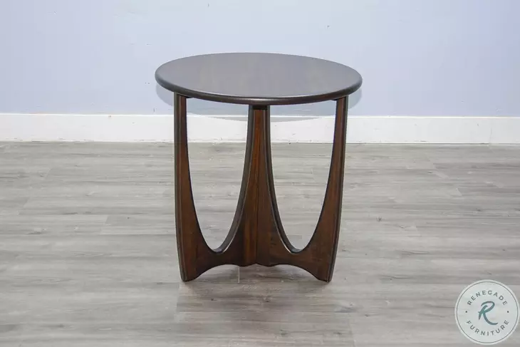 Heritage Horizon Dark Brown Round End Table