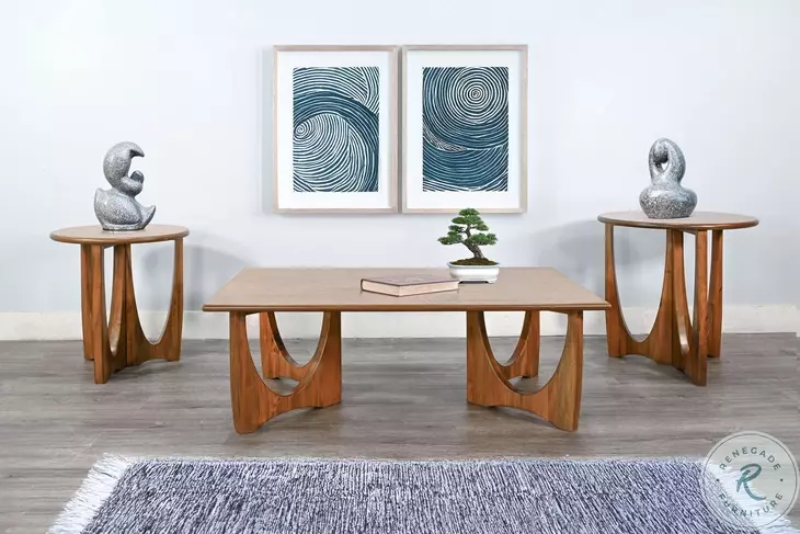Autumn Echo Oak Sinatra 52" Rectangular Cocktail Table