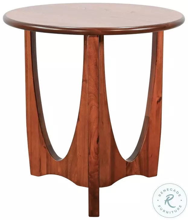Heritage Horizon Medium Brown Round Chair Side Table