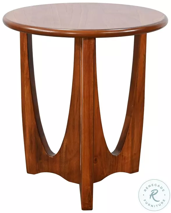 Heritage Horizon Medium Brown Round End Table
