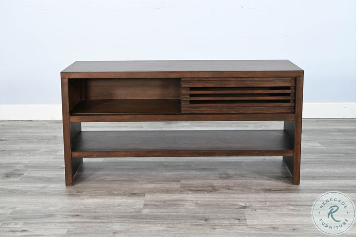 Luxe Lineage Dark Brown Rectangular Sofa Table