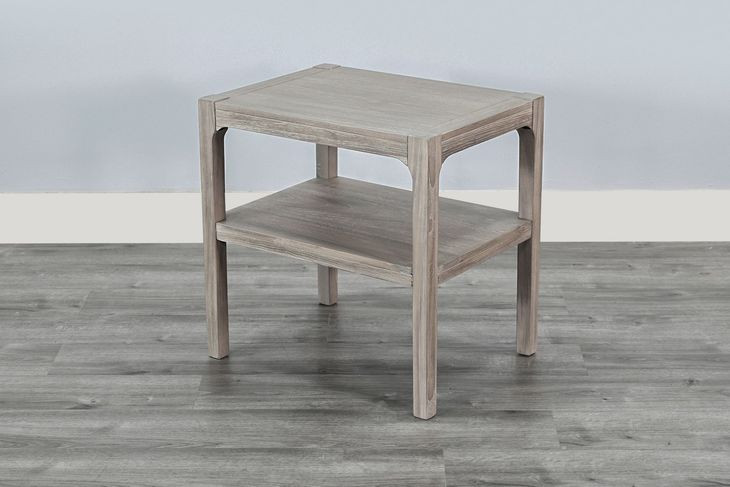 Maple Haze Natural 24" Rectangular Chair Side Table