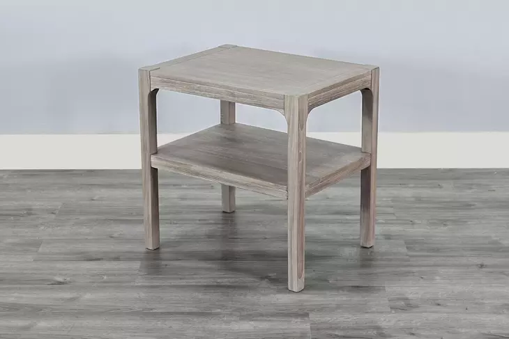 Maple Haze Natural 24" Rectangular Chair Side Table