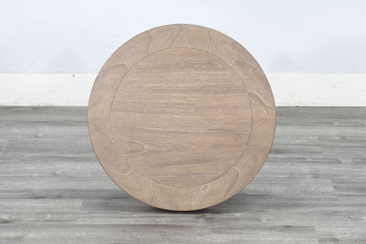 Ember Grace Natural 24" Round Chair Side Table