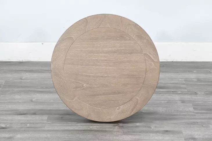 Ember Grace Natural 24" Round Chair Side Table