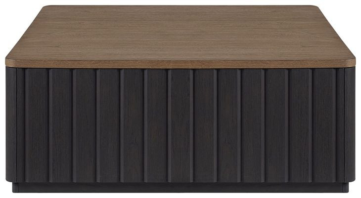 Aurora Latte Channel Cocktail Table