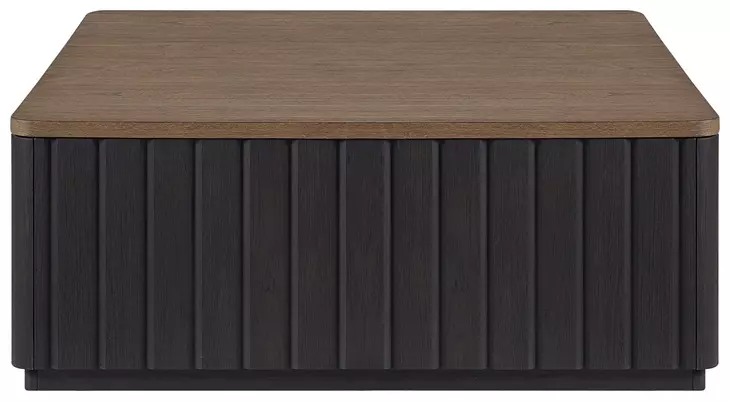 Aurora Latte Channel Cocktail Table