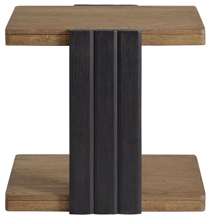 Aurora Latte Channel Chairside Table