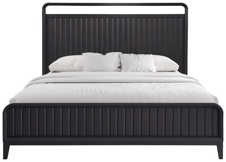 Aurora Peppercorn King Open Panel Bed