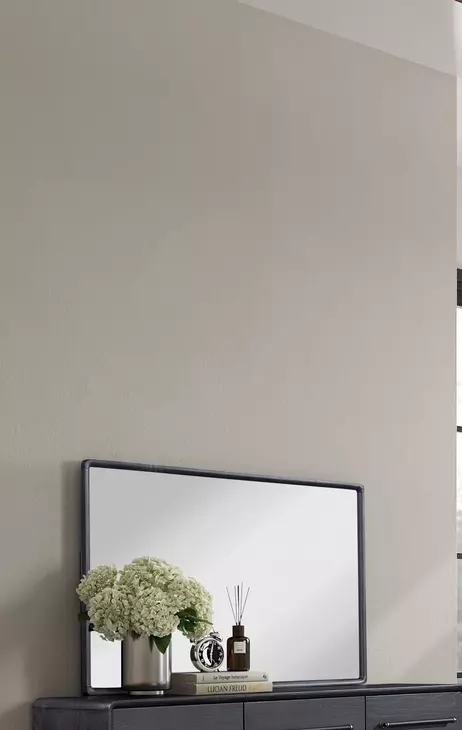 Aurora Peppercorn Rectangle Wood Mirror