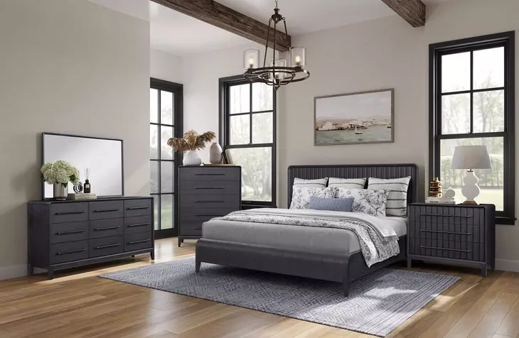 Aurora Peppercorn 5 Drawer Chest