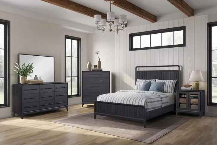 Aurora Peppercorn 5 Drawer Chest