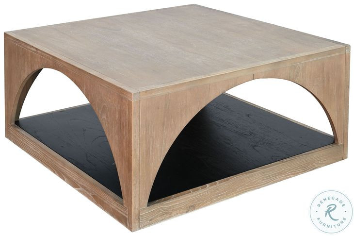 Sculpted Space Natural Square Coffee Table