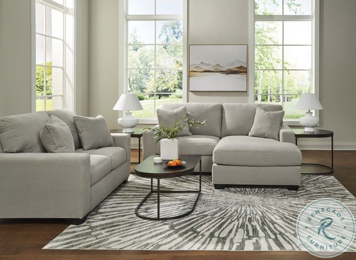 Ammon Smoke Sofa Chaise Sectional