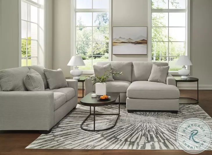 Amesley Smoke Sofa Chaise Sectional