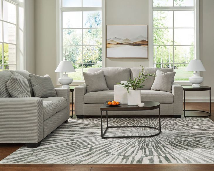 Ammon Smoke Living Room Set