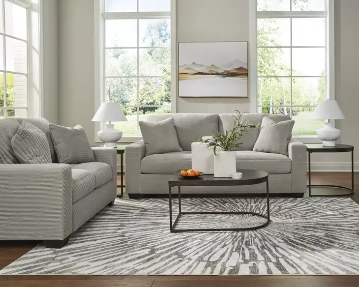 Amesley Smoke Living Room Set