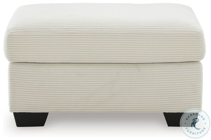 Amesley Ivory Ottoman