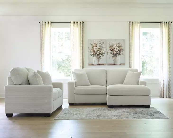 Amesley Ivory 85" Sofa Chaise