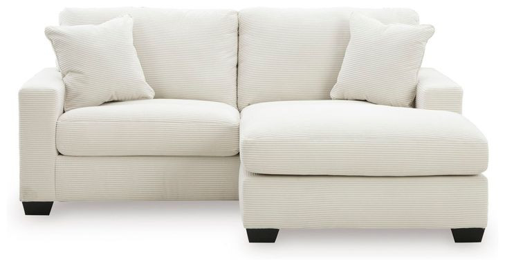 Ammon Ivory 85" Sofa Chaise