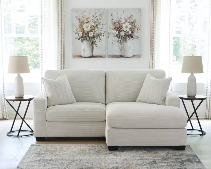 Amesley Ivory 85" Sofa Chaise