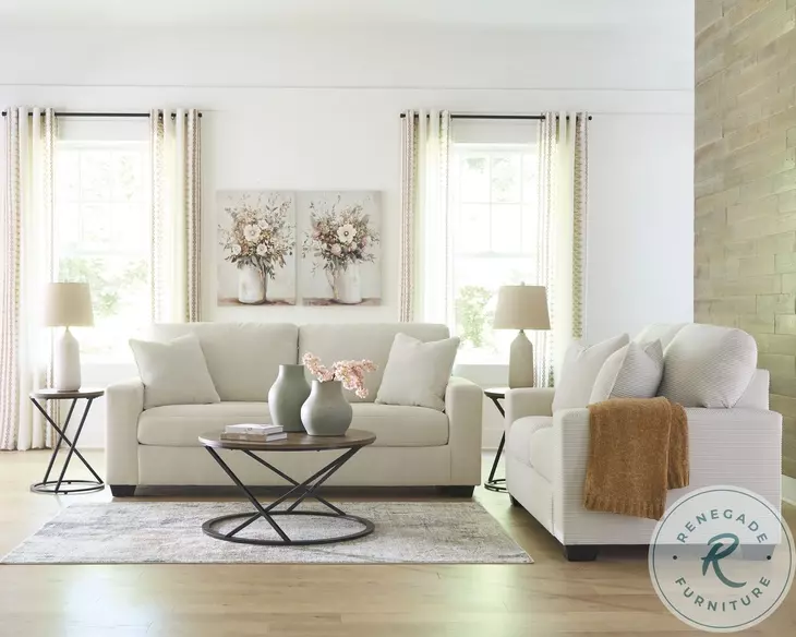 Amesley Ivory 85" Sofa