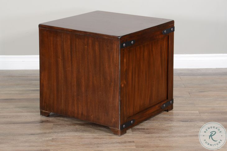 Hearthwood Haven Dark Brown Square End Table