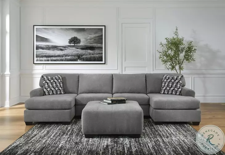 Birkdale Court Gray 3 Piece Sectional