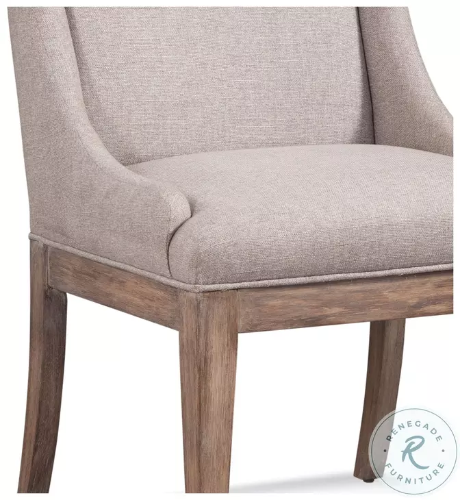 Buxton Oatmeal Parsons Chair Set of 2