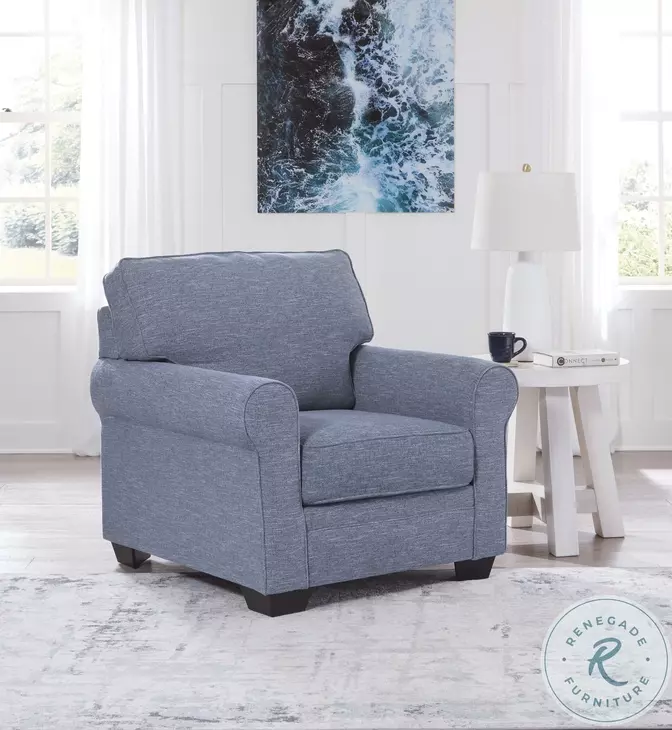 Carissa Manor Denim Performance Fabric Chair