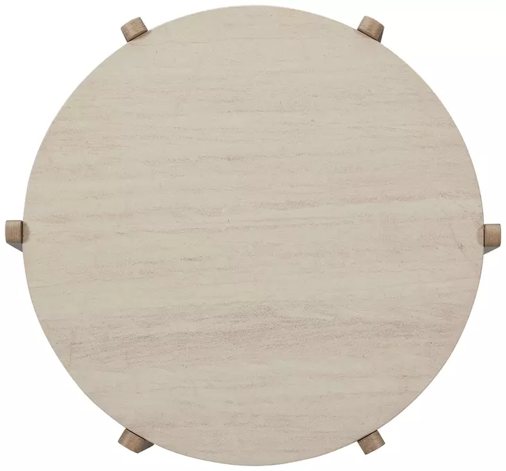 Elements Toffee Stone Top Cocktail Table