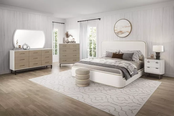 Elements Toffee King Upholstered Bed