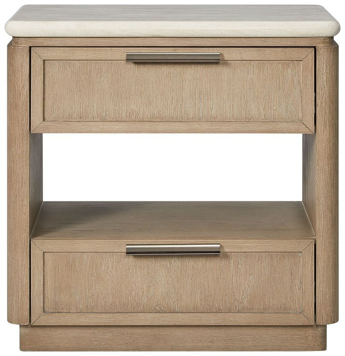 Elements Toffee 2 Drawer Nightstand with Drawer Fronts