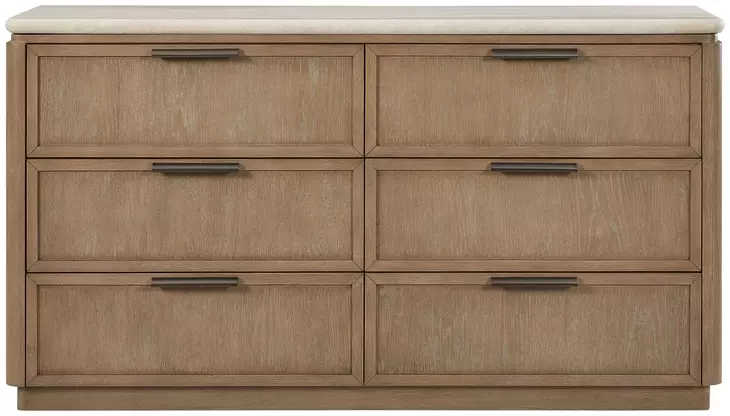 Elements Toffee Dresser Oak Veneer Drawer Fronts