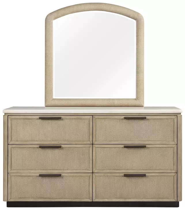 Elements Toffee Arched Mirror