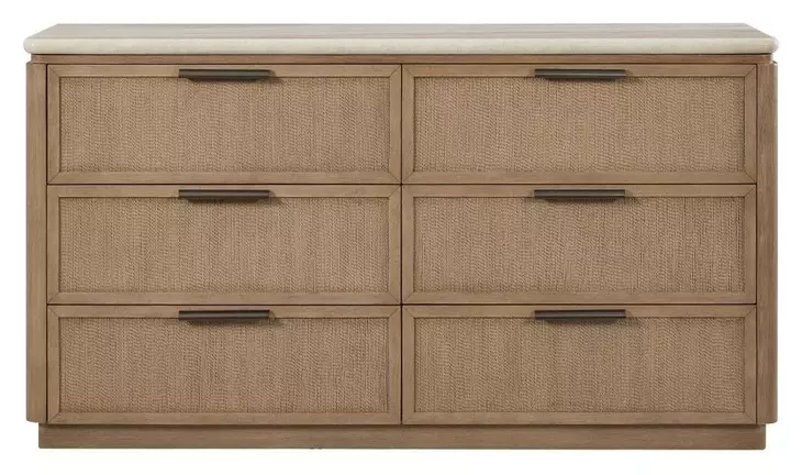 Elements Toffee Dresser Rope Drawer Fronts