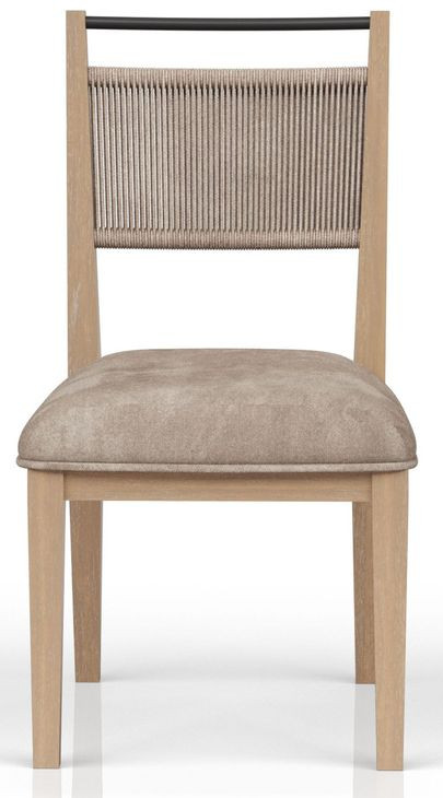 Elements Toffee Rope Back Chair Set of 2