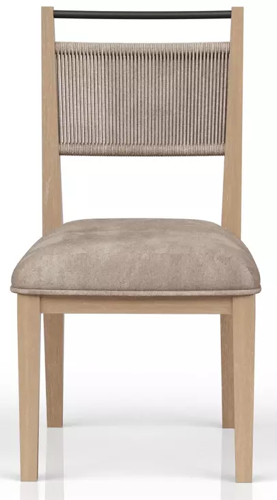 Elements Toffee Rope Back Chair Set of 2