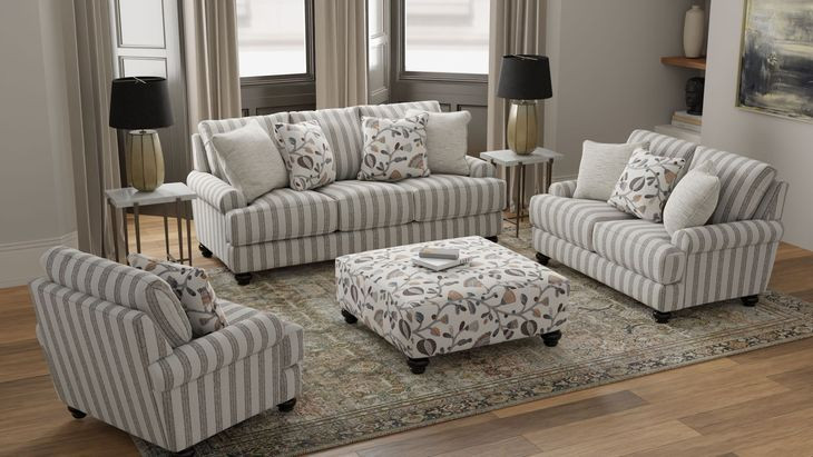 Marley Tapestry Upholstered Square Cocktail Ottoman