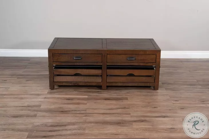Golden Hearth Dark Brown Homestead Rectangular Occassional Table Set