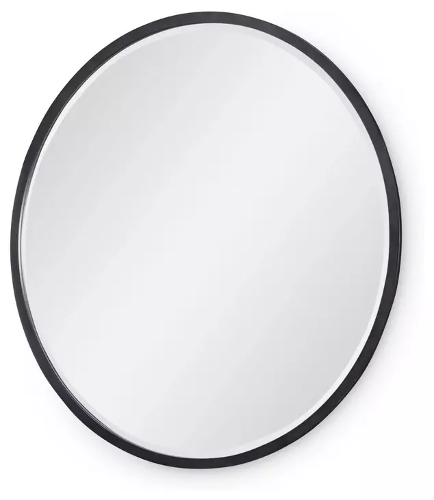 Artisans Place Vintage Pine and Ironwood Round Dresser Mirror