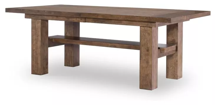 Artisans Place Vintage Pine and Ironwood 106" Extendable Rectangular Dining Table