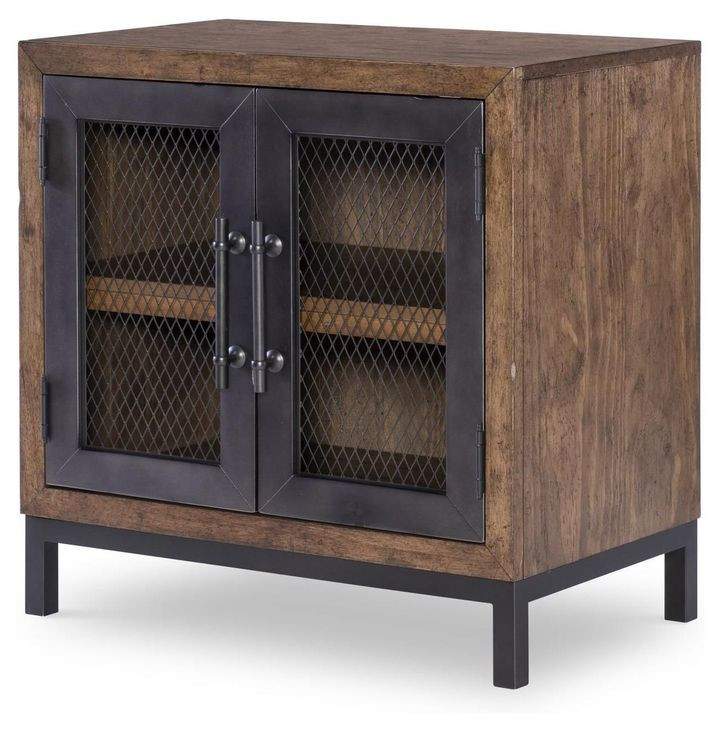 Artisans Place Vintage Pine and Ironwood 2 Door Nightstand
