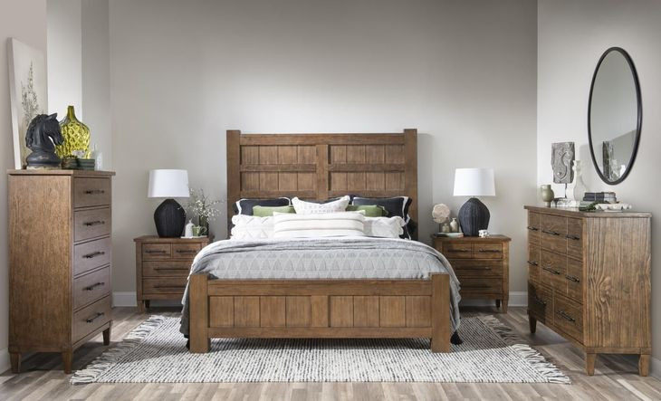 Artisans Place Vintage Pine and Ironwood 8 Drawer Dresser with USB Charging