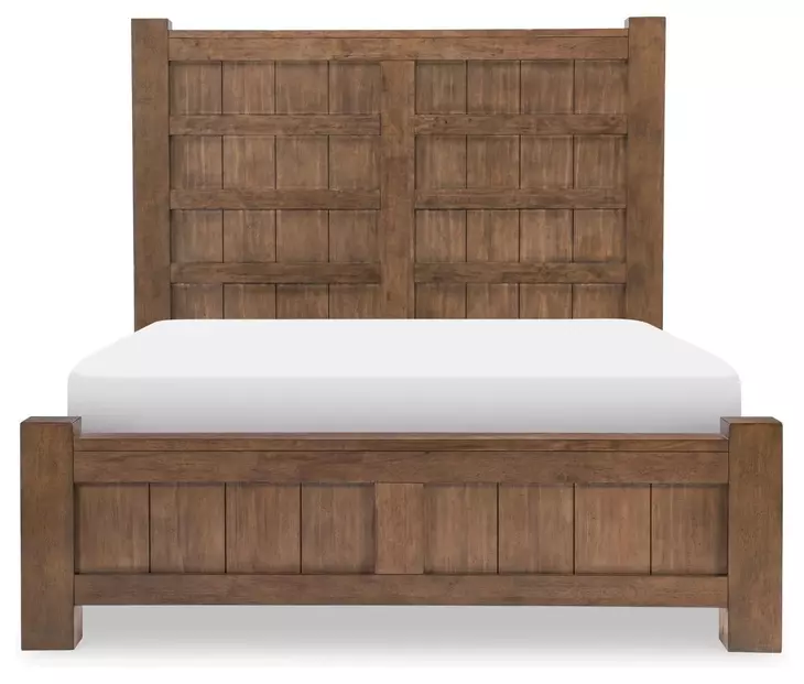 Artisans Place Vintage Pine and Ironwood King Panel Bed