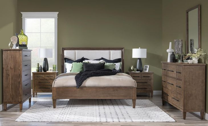 Artisans Place Vintage Pine and Ironwood 3 Drawer Bedside Chest with USB Charging