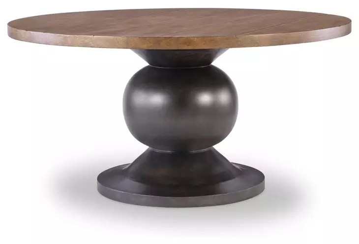 Artisans Place Vintage Pine and Ironwood 60" Round Dining Table